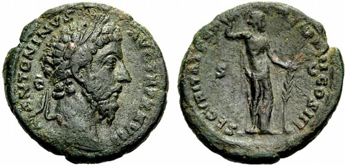 marcus aurelius roman coin as
